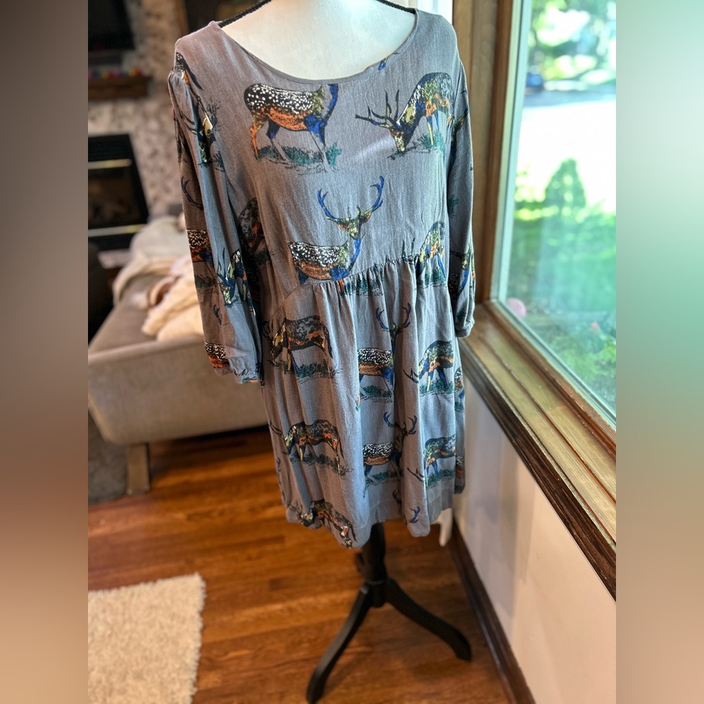Boden deer print tunic